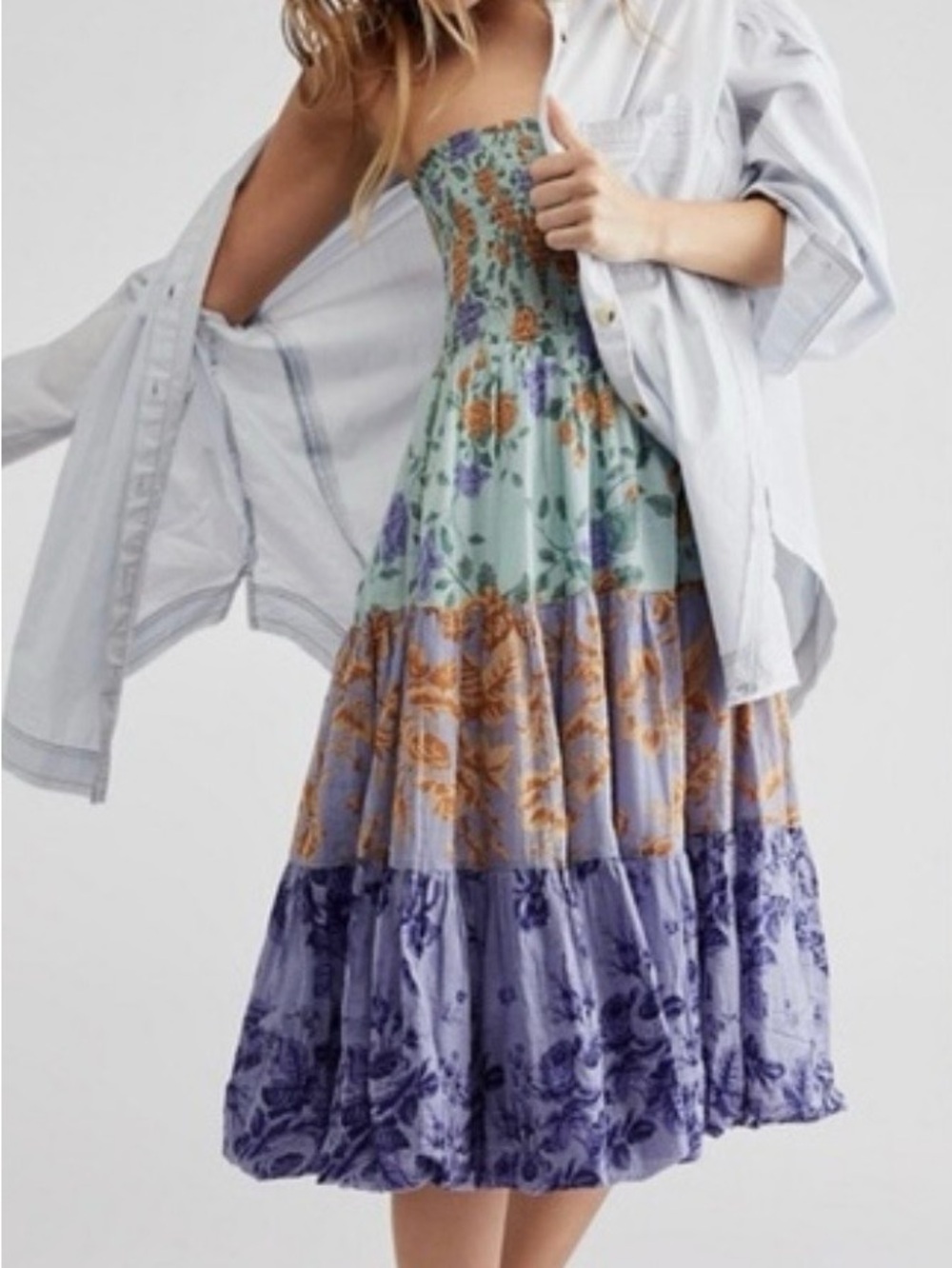 Free People Bubbles Only Convertible Maxi Skirt - Picture 2 of 2